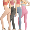 Wholesale Women Nylon Workout Compression Fitness Yoga Exercise Textured Jacquard Leggings Butt Lifting Pants for Ladies